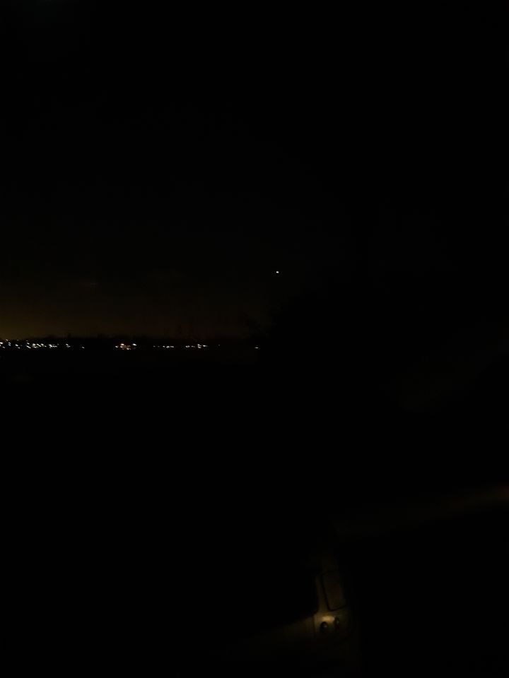 Lichtbron in de lucht foto