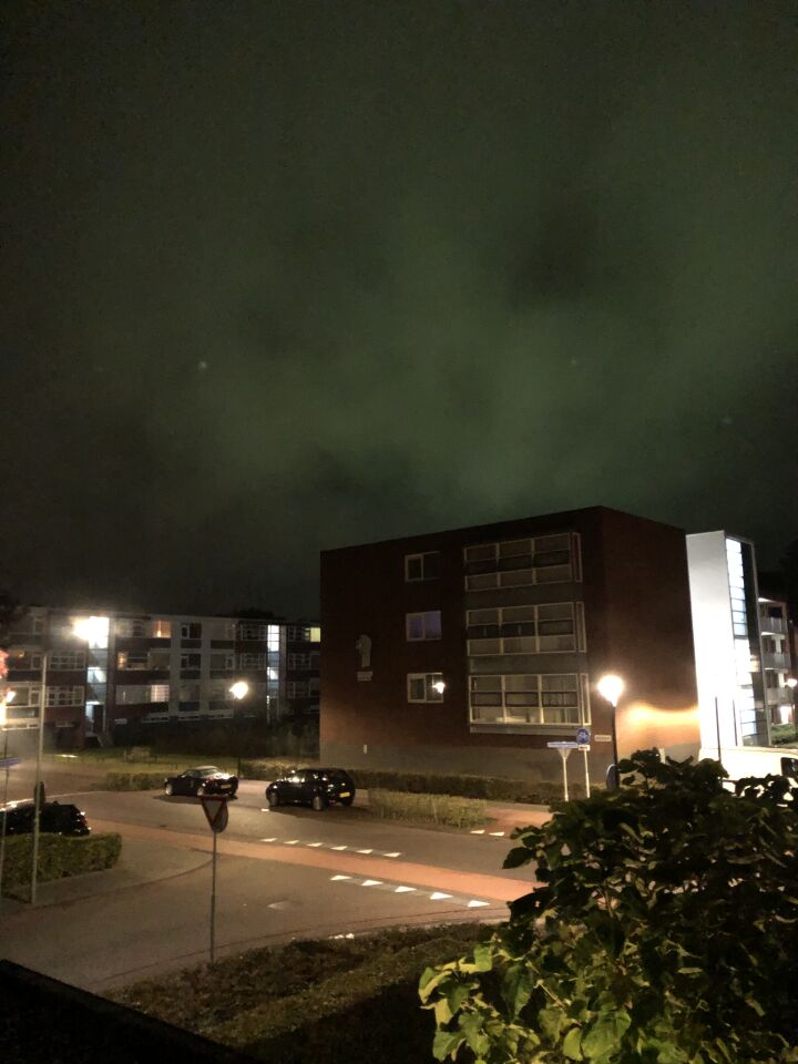 Groen helder licht veranderd van vorm foto