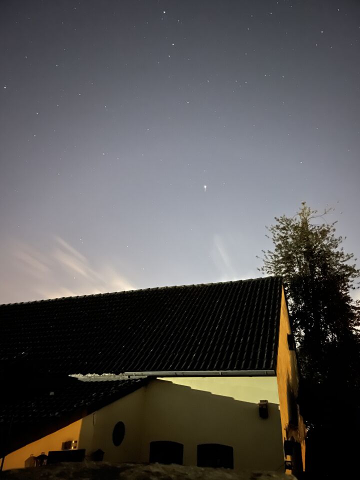 Streep op foto mars met sluitertijd 30 seconden foto