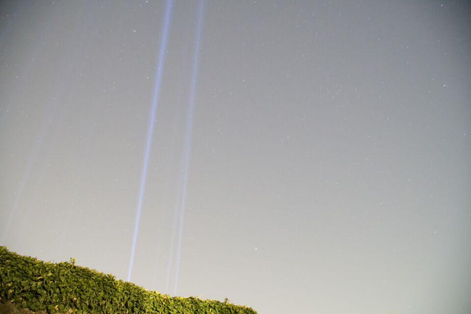 Witen licht lijnen foto