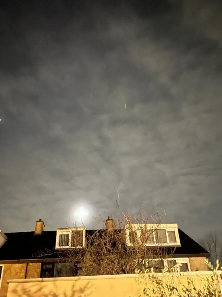 4 groene strepen in ruitvorm foto