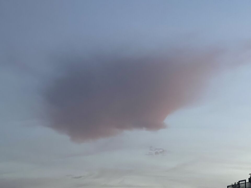 “UFO-wolk” Schildpad of Manta foto