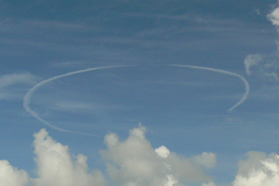 Vreemde wolkformatie boven Terschelling foto