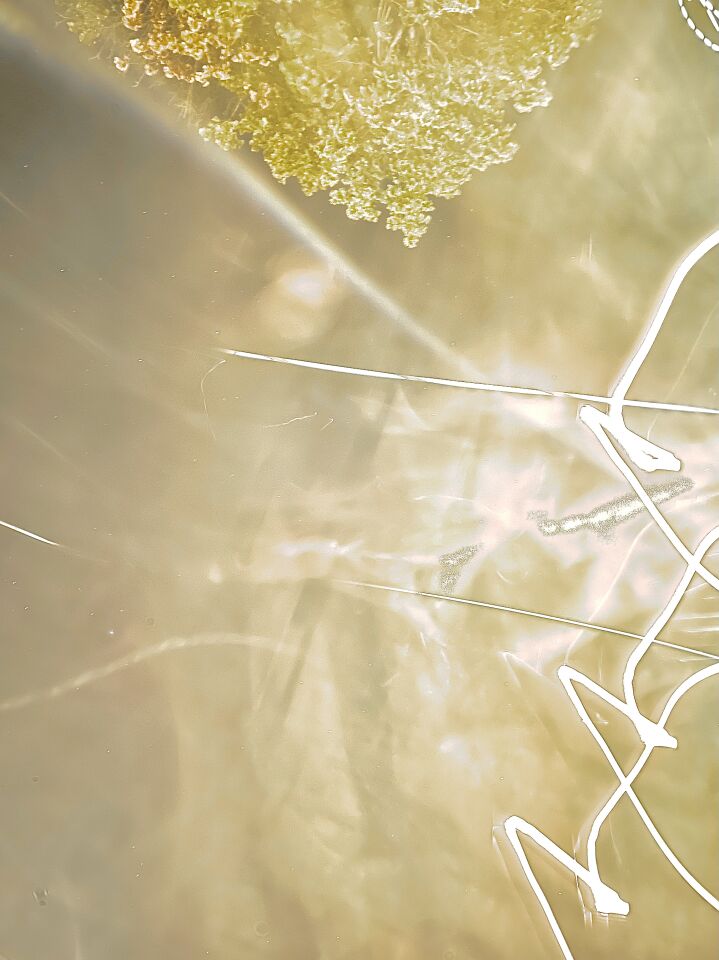 Een lichtcirkel die met weggaan een soort bliksemachtig was foto