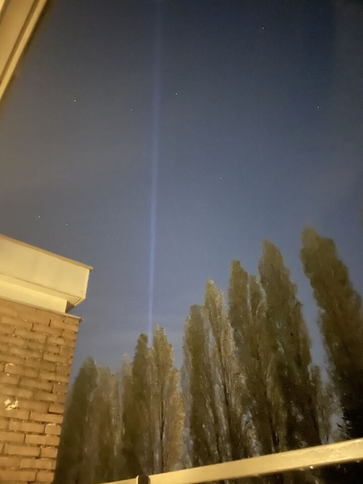 Een lichtstreep foto