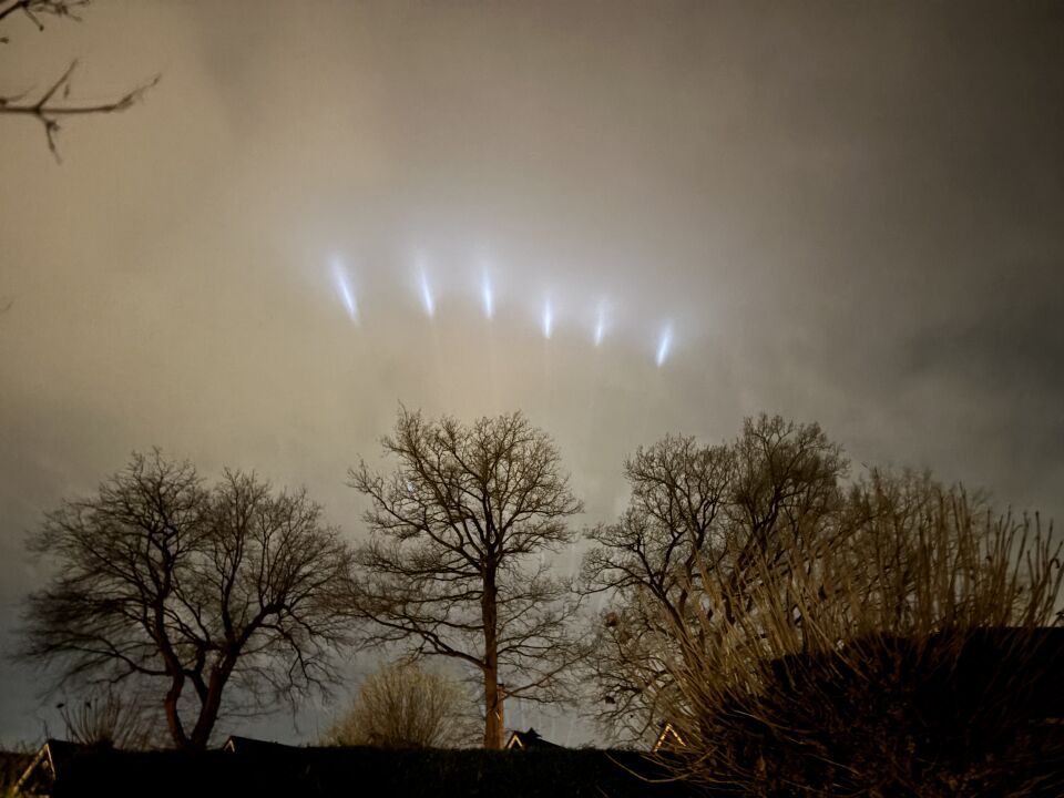 6 strepen licht foto