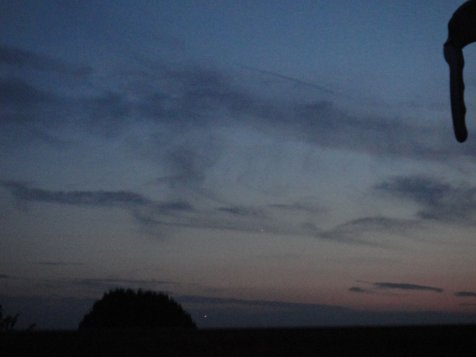 Groot wit object voor de Maansverduistering! foto