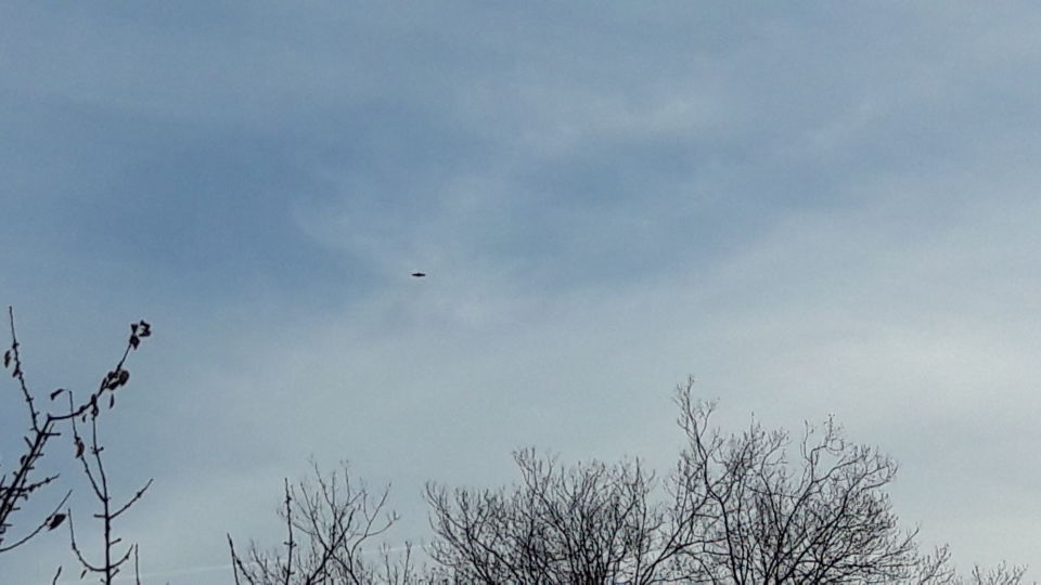 Soort vliegtuig met de vorm van een UFO. Driehoekig van vorm maar niet snel foto