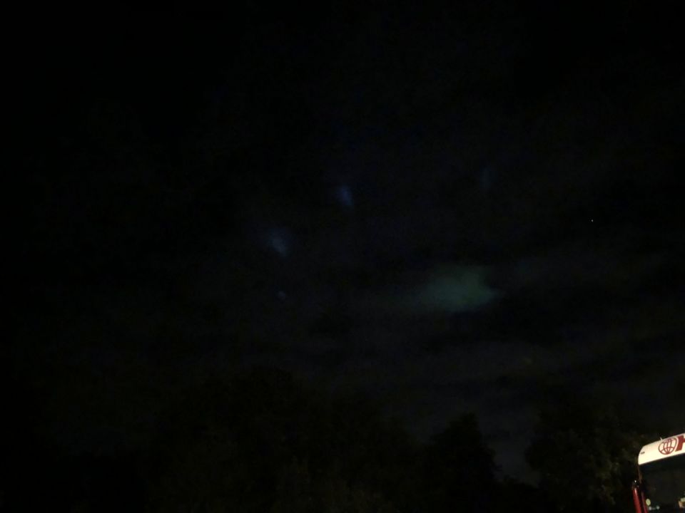 UFO Venlo Blauwe lichtbollen. foto