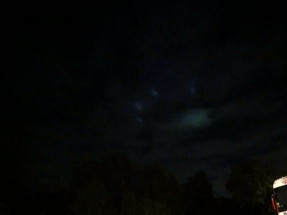 UFO Venlo Blauwe lichtbollen. foto