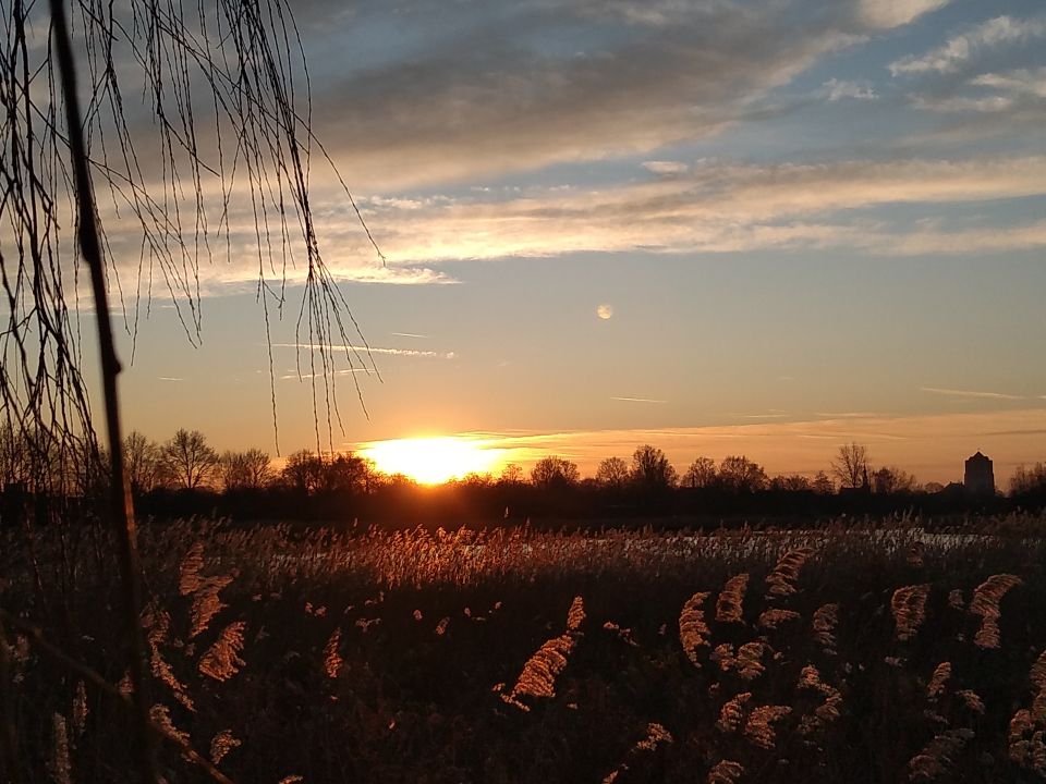 Bol die op een wolk lijkt niet op een spiegeling van de lens foto