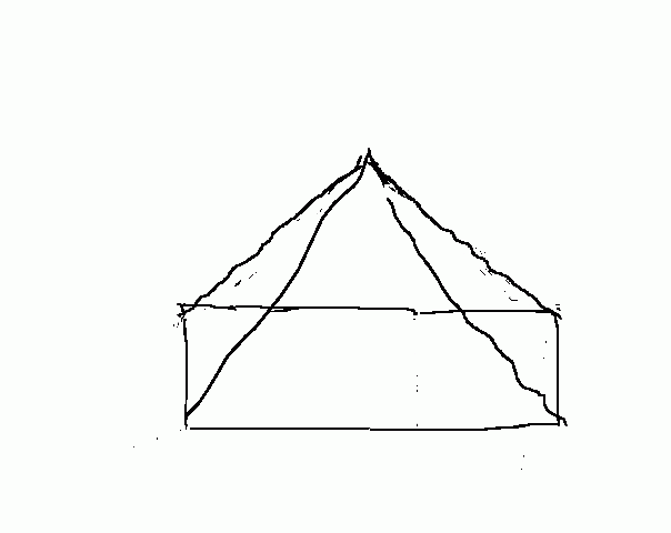 Schets en locatie van pyramide etten leur schets