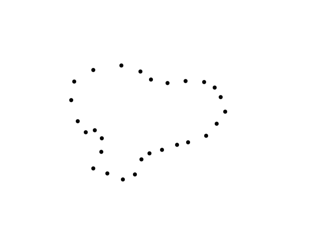 Half klavervormig object, mogelijk hoogvliegende Chinook oid schets