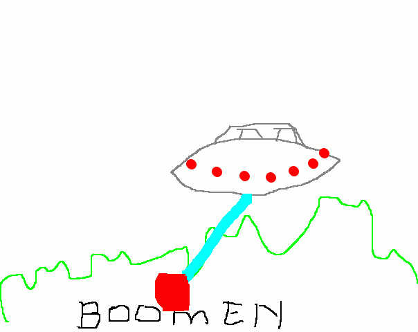 UFO in beeld schets